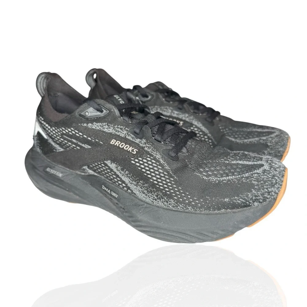 Brooks Glycerin 22 Mens Size‎ 8 Black Athletic Running Walking Shoes Sneakers
